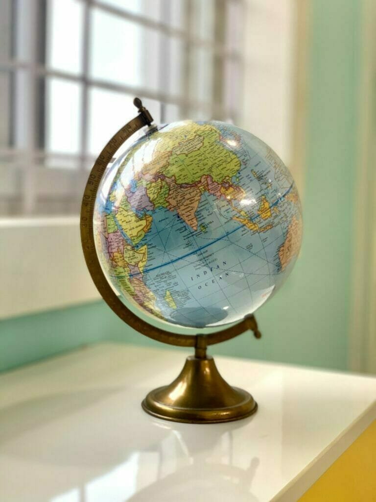 The world is a globe