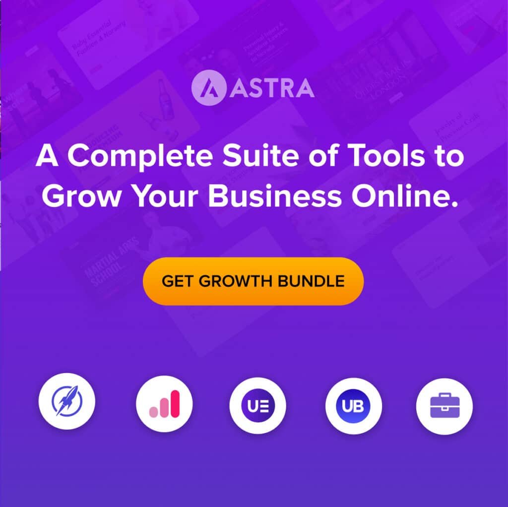 Astra, the best tool for your website too