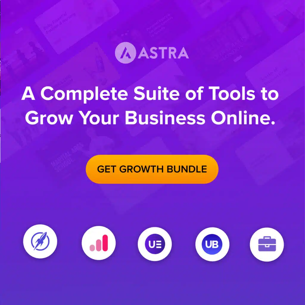 Astra, the best tool for your website too